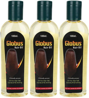 

Globus Anti Dandruff Hair Oil Pack of 3 Hair Oil(300 ml)