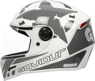 

SAVIOUR GTX GRAPHICS Motorbike Helmet(White