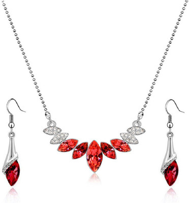

Aaishwarya Alloy Jewel Set(Red)