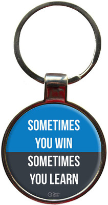 

QuoteSutra Sometimes You Win Inspiring Metal Key Chain