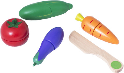 

Tickles Woodedn Realistic Sliceable Vegetable Cutting Kids Play Learning Educational Toy (Set of 4 Vegetables)(Multicolor)