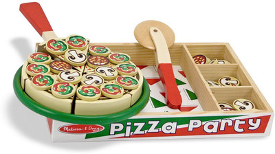 

Tickles Amazing Delicious Wooden Pizza with 54 Toppings(Multicolor)