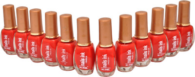 

Nails Ink crazyredmatte Red(Pack of 12)