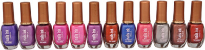 

Nails Ink crazylight Multicolour(Pack of 12)