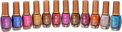 

Nails Ink crazyspeciallight Multicolour(Pack of 12)