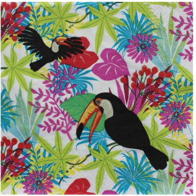 

craftsneed Toucan Multicolor Napkins(2 Sheets)