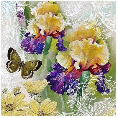 

craftsneed Decorative 3Ply paper napkin for decoupage-Maguioc Spring Multicolor Napkins(2 Sheets)