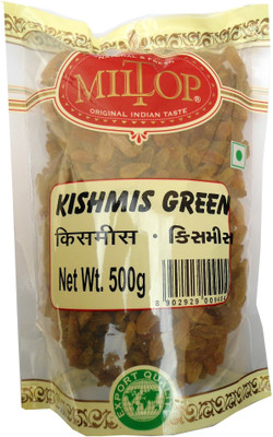 

MilTop Kishmish Green Raisins(1 kg, Pouch)