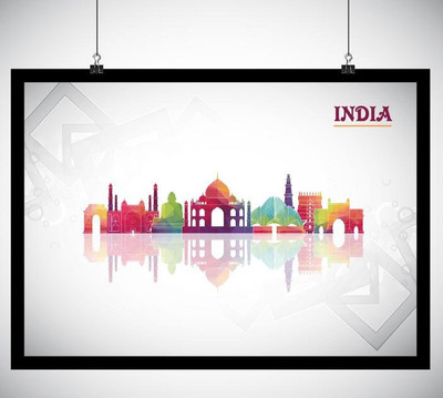 

India Wall Poster A4 Fine Art Print(11.69 inch X 8.27 inch, Rolled)