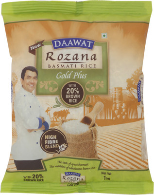 

Daawat Rozana Gold Plus Basmati Rice (Medium Grain)(1 kg)