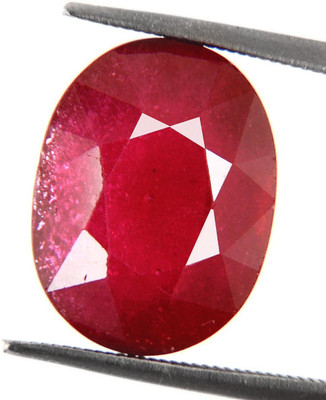 Raviour Lifestyle Raviour 6.50 Ratti/5.91 ct. Ruby/Manak Elite Certified Natural Gemstone for Ring Stone Ruby Ring
