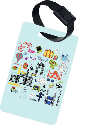 

The Crazy Me Retro India Luggage Tag(Multicolor)