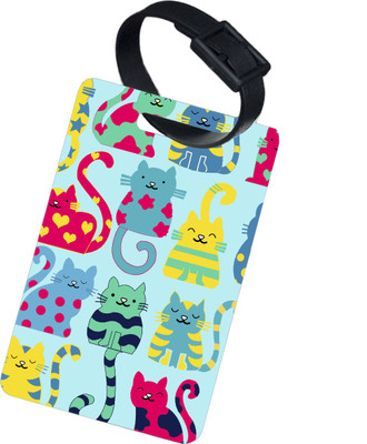 

The Crazy Me Multicolor Cat Luggage Tag(Multicolor)