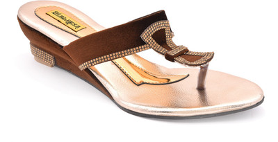 

Indirang Women Brown Wedges