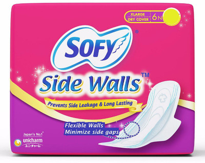 

Sofy Side Walls XL Sanitary Pad(Pack of 6)