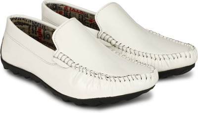 

bigfox premium patent Loafers For Men(White