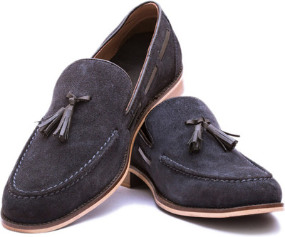 

The Leather Box Suede Loafers Loafers For Men(Navy, Navy blue