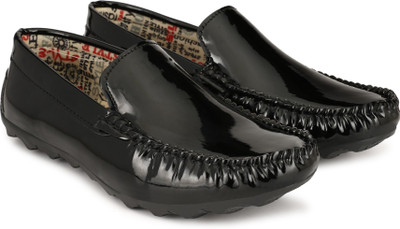 

bigfox premium patent Loafers For Men(Black