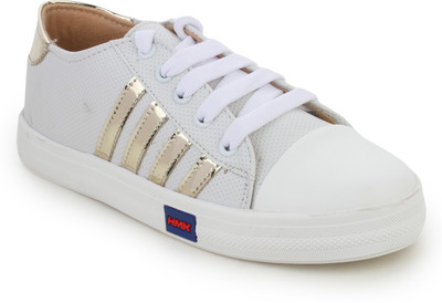 

Sapatos Sneakers For Women(White, Gold