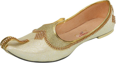 

Ramraj Wedding & Sherwani Jutis For Men(Gold, Golden
