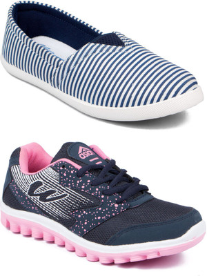 

Asian RIYA-21 & LR-99 Running Shoes For Women(Navy, White