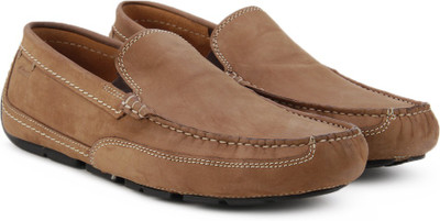 

Clarks Ashmont Step Tan Nubuck Loafers For Men(Tan