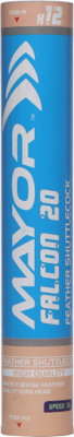 

Mayor FALCON 20 Feather Shuttle - White(Medium slow, 76, Pack of 12)