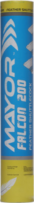 

Mayor FALCON 200 Feather Shuttle - White(Medium slow, 76, Pack of 12)