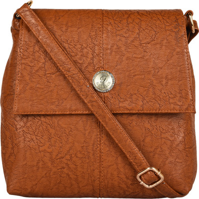 

H2Desence Girls Casual Brown Leatherette Sling Bag