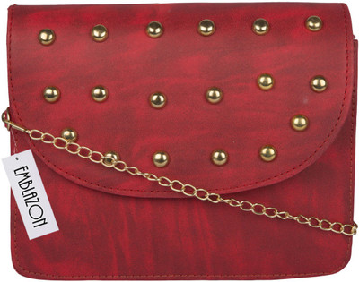 

Emblazon Women Casual Maroon PU Sling Bag