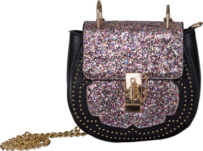 

Peaubella Women Evening/Party Multicolor Leatherette Sling Bag