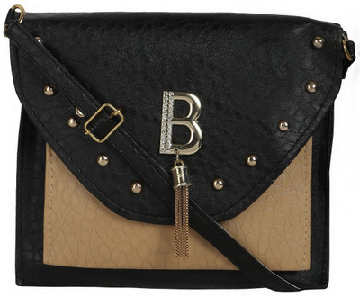 

SWIDI Girls Casual Black Satin Shoulder Bag