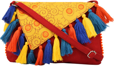 

Anekaant Women Casual Multicolor Canvas Sling Bag