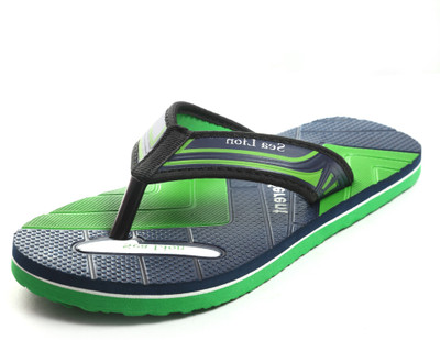 

Sea Lion Flip Flops, Black::green