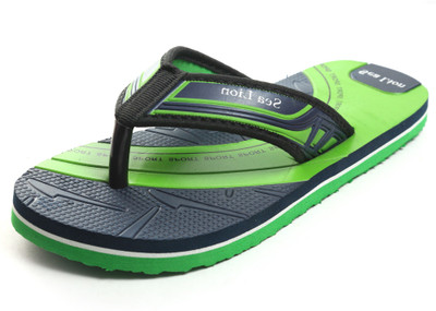 

Sea Lion Flip Flops, Green::black