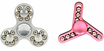 

Montez 9 And 18 Ball Metal High Speed Fidget Spinner Toy Set Of 2(Multicolor)