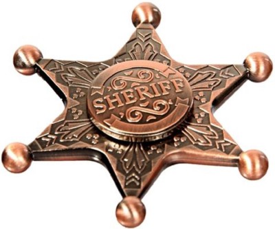 

Montez Sheriff Badge Look a like Metal Fidget Hand Spinner Toy(Multicolor)