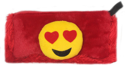 

Tickles Emoticon Love Pencil Pen Pouch - 24 cm(Red)