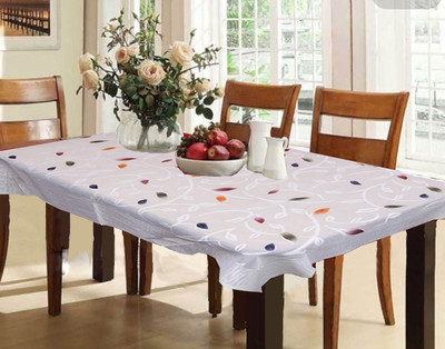 KUBER INDUSTRIES Printed 6 Seater Table Cover(Multicolor, Cotton)
