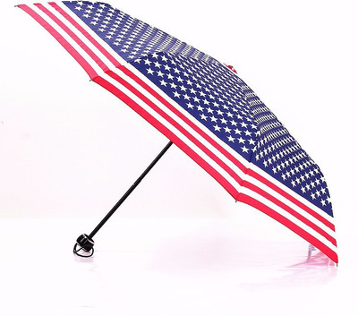 

VibeX ® Capsule Mini Sun Protection American Flag folding sun shading Umbrella(Multicolor)