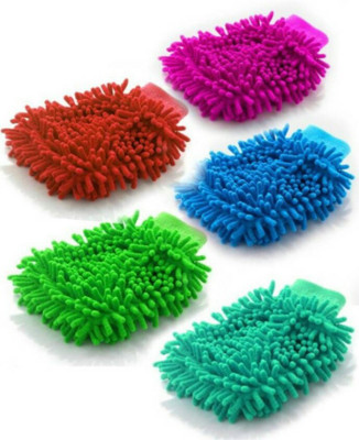 

ElectriBles Microfiber Vehicle Washing Hand Glove(Pack Of 5)