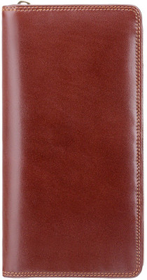 

Visconti Men Casual Brown Genuine Leather Document Holder(7 Card Slots), Italian brown