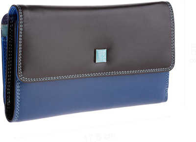 

Dudu Women Casual Black, Blue Genuine Leather Wallet(14 Card Slots), Woods