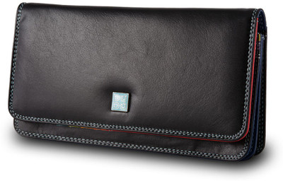 

Dudu Women Formal Black Genuine Leather Wallet(12 Card Slots)