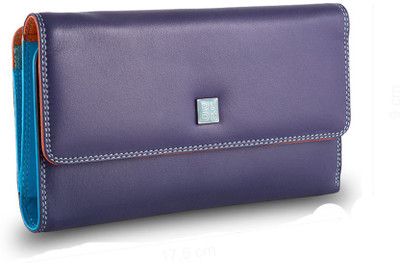 

Dudu Women Casual Purple Genuine Leather Wallet(14 Card Slots), Violet