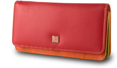 

Dudu Women Casual Red Genuine Leather Wallet(8 Card Slots)