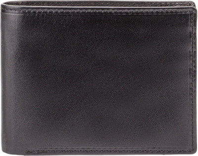 

Visconti Men Black Genuine Leather Wallet(6 Card Slots), Italian black