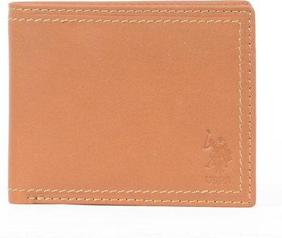 

U.S. Polo Assn Men Brown Artificial Leather Wallet(12 Card Slots), Tan