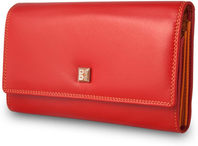 

Dudu Women Casual Red Genuine Leather Wallet(8 Card Slots)