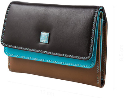 

Dudu Women Casual Brown, Black Genuine Leather Card Holder(6 Card Slots), Dark brown